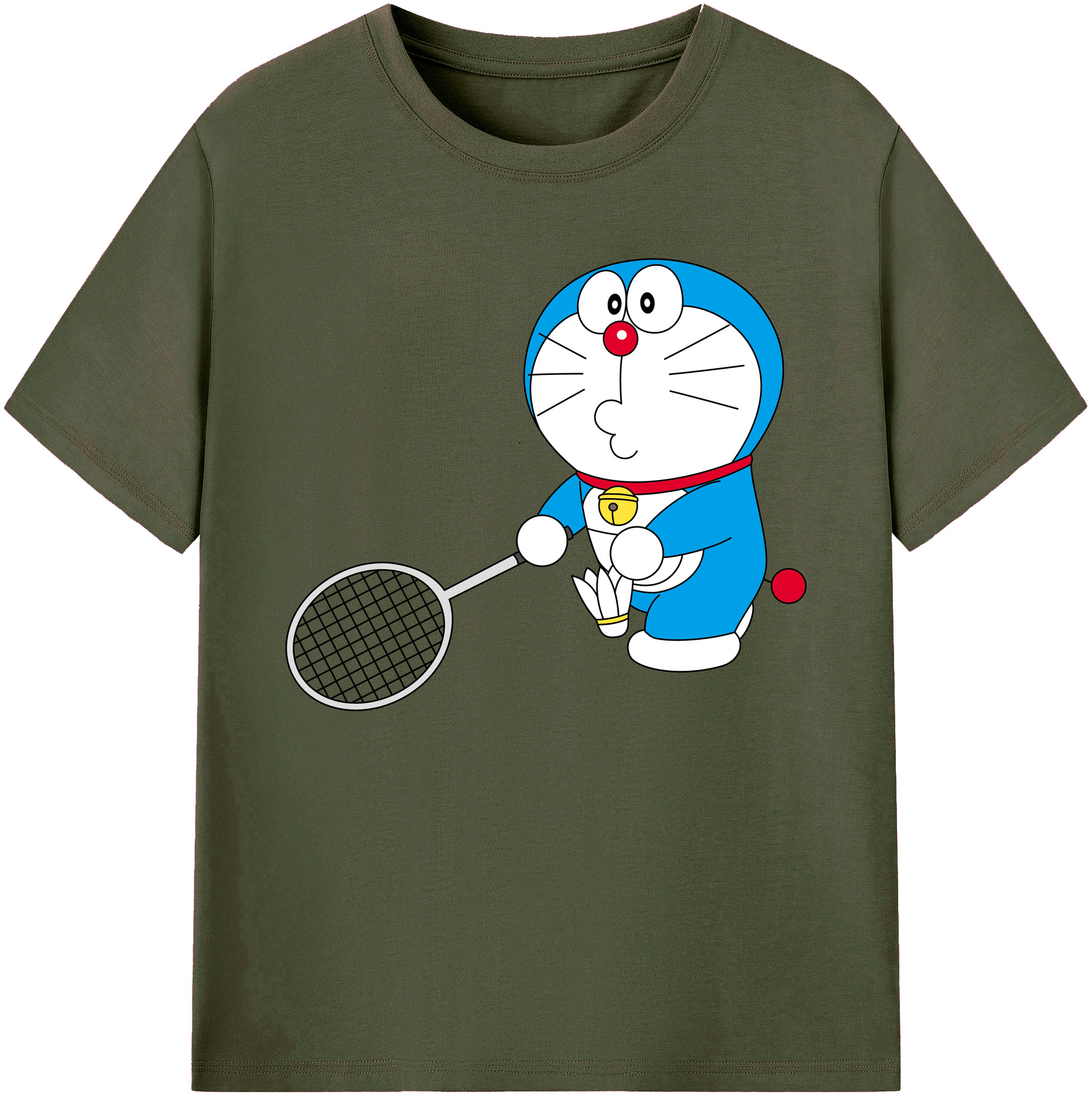 （画像用） ドラえもん Doraemon 綿100％ メンズ半袖Tシャツ｜肌触りやわらか＆通気性